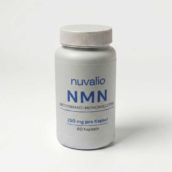 Nuvalio NMN 250mg Kapseln mit Uthever Rohstoff, 60 Kapseln Flasche